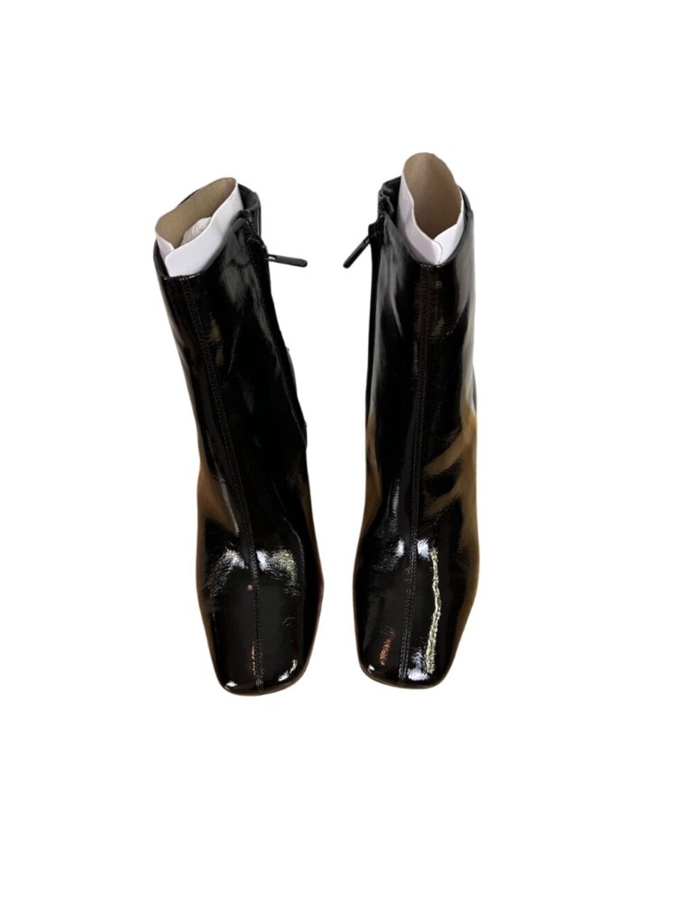 Sam Edelman Size 8.5W Women Codie2 Chic Ankle Boots Shoes Black Patent - Picture 11 of 11